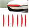 CGEAMDY 6 Stück Auto Türkantenschutz Aufkleber, Auto-Kratzschutz Für Die Seitentür, Universal Stoßstange Guard Anti-Scratch Protector Trim Aufkleber für LKW(Rot)