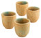 Henten Home Juego de tazas de café de porcelana, 4 tazas de porcelana para té, café, leche, capuchino, elegante juego de tazas de té y café
