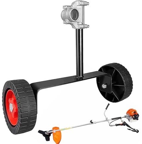 String Trimmer Support Wheels, Adjustable Support Wheels For Strimmer, Grass Trimmer Wheels, Grass Cutter Wheel for String Trimmer Petrol/Electric Brushcutter Strimmer