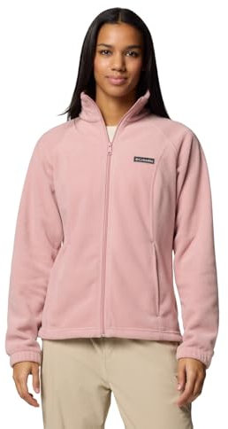 Columbia Benton Springs Veste polaire à fermeture éclair intégrale pour femme, rose pâle, S