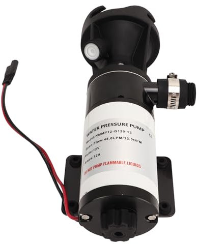 Bomba de diafragma DC 45LPM 12GPM industrial autocebante bomba de presión de agua universal para RV Marina barco yate (12V)