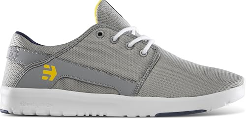 Etnies Herren Scout Skate Shoe, Grey/Navy/Yellow, 48 EU