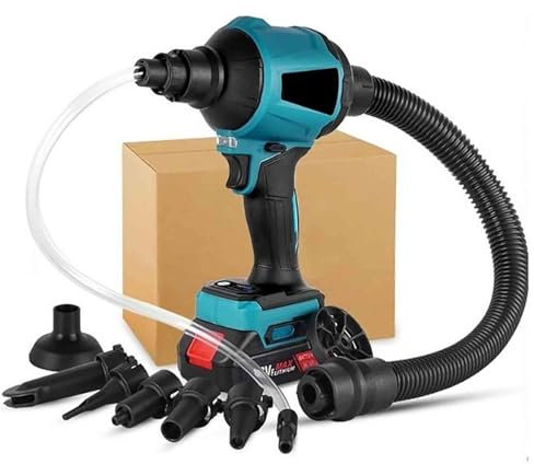 Soplador de aire inalámbrico con motor sin escobillas, máquina de plumero de aire comprimido para limpiar polvo, cabello, inflar piscinas, camas, compresión al vacío