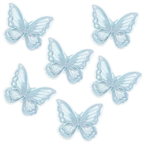 Mini pinza para el cabello, mariposa de 6 piezas, horquilla para el cabello, pinza pequeña, mariposa para el cabello, niña, pasador de mariposa, pelo para niñas, accesorios para el cabello, para