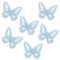 Haarklammer Schmetterling Haarspange 6 Stück, Mini Haarspangen Schmetterling Clip für Damen Mädchen Party Dekoration (Blau)