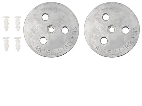 Lot de 2 plaques d'anode en zinc pour panier de skimmer sécurisé pour fixation Dites adieu à la corrosion