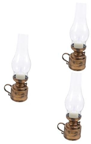 Cabilock 3st Retro-petroleumlampe Hängende Laterne Im Freien Klare Petroleumlampe Geführte Sturmlaterne Solarbetriebene Laterne Vintage Petroleumlampe Öl Brennende Laterne Kerosinlampe Pp