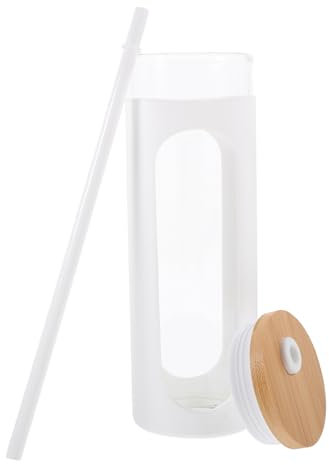 BEBEMOKO Elegante Vaso De Vidrio Grande Para Beber Taza Para Beber Cerveza Botella Para Beber Cerveza Fría Botella De Agua Para Jugo
