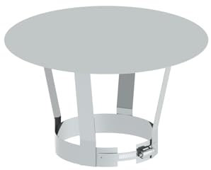 Schornstein Regenhaube aus Edelstahl für einwandige Schornsteine, Durchmesser 225 mm