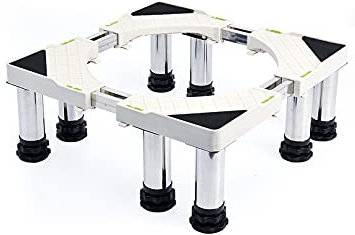 MYRDBT Washing Machine Stand Base, Heavy Duty 4/8/12 Legs Adjustable Holder Bracket Dryer Refrigerator floor trays Length/Width 48-69cm for Cookers,Fridges,chest freezer