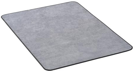 VEVOR Chair Mat, 36 x 48-inch Office Chair Mat for Hard Floors, Floor Protector for Rolling Chairs, Corduroy Surface, Non-Slip & Easy to Clean, Smooth Glide Under Desk Rug for Home Office (Grey)