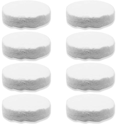 8PCS Ceramic Wool for Bioethanol Fire, Bio Ethanol Fuel | Ceramic Fibre for Safe Fireplace Inserts, Table Top Bowls and Pits (3.39x3.39x0.98 in)
