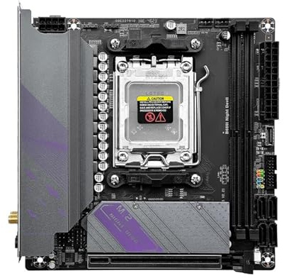 La scheda madre AM5 supporta i processori CPU della serie Ryzen 7000 DDR5 dual Memory ITX B650i Night Devil