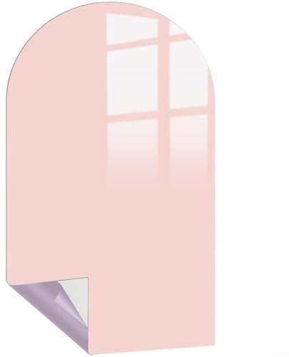 GANCEI Tableau blanc magnétique amovible en PVC avec craie pour salle de jeux, décoration de salle de classe, autocollant mural magnétique (40 x 100 cm, rose)