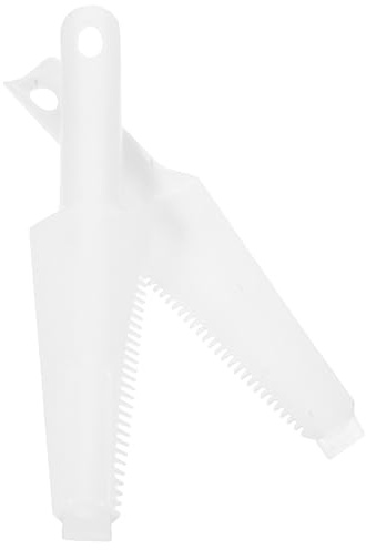 LALADEFIEE 2 Pièces de Brosse de Nettoyage en Plastique pour Serpillière Essoreuse, Conception Mains, Facile à Utiliser, Accessoires pour Seau à Serpillière Blanc, Nettoyage Plupart