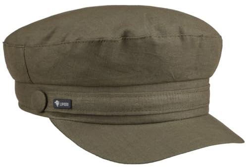 Lipodo Elbsegler Cap Baker Boy Uni einfarbig Made in Italy Damen Frühling Sommer
