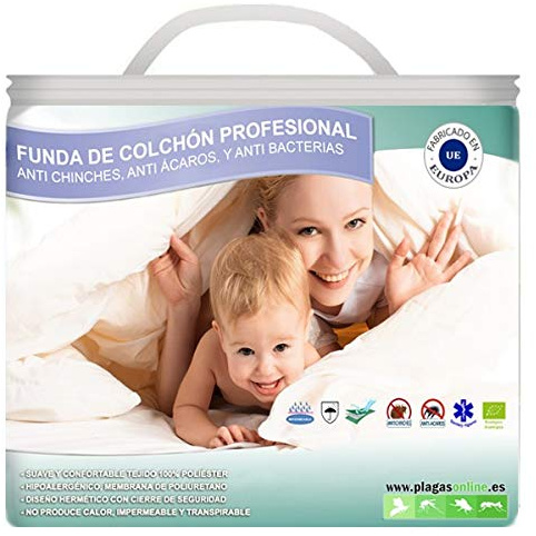 Fundas Anti Chinches, Ácaros y Bacterias - Protector Colchón (135x190/200)