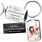 Eliphs Personalized Photo Keyring with Custom Engraving Customised Picture Key Chain Gift for Birthday, Anniversary, Wedding Memorial Photo Key Ring for Mum, Dad, Valentines Day Handmade in UK