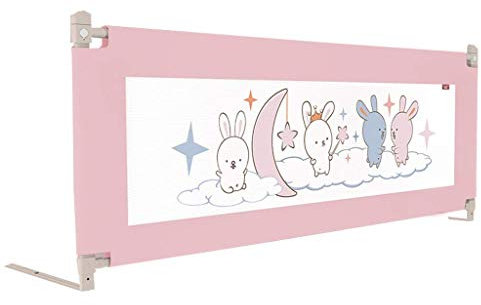 BGSFF Kinder Bettgitter Bett Geländer Heben Anti-Fall Bett Geländer Bett Prallplatte Kind Universal Sicherheitsbarriere (Farbe: Pink-180CM)