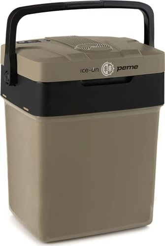 peme Essential Nevera Portátil Eléctrica 25,7L - Enfriador y Calentador, Doble Alimentación 12V & 230V, Modo Eco, Puerto USB, Cierre Seguro, para Coche, Camping, Camper