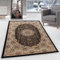 Orient Teppich Wohnzimmer Orientalisch Design Klassisch Optik Kurzflor Pflegeleicht, Farbe: Schwarz, Größe: 160 x 230 cm