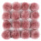 Kunstpelz Pompon Fellbommel,16 Stück Faux Fuchspelz Kunstfell Pompon mit elastischer Schlaufe Flaumige Pompom DIY 10cm für Mützen Tasche Schals Schlüsselanhänger Dekoration Zubehör,Rosa #2