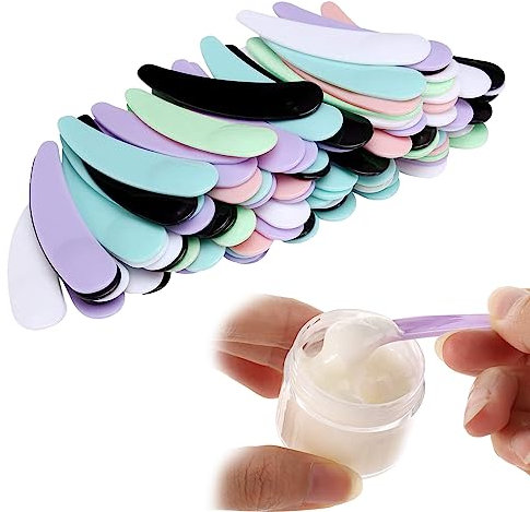 200 pièces mini spatule cosmétique, cuillère spatule crème, cuillère à masque cosmétique, pour masque facial