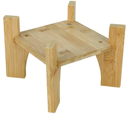 Hiziwimi Diamètre : 8.6 pouces, Support de 4L/5L/8L distributeur de boissons, support de distributeur de boissons en bambou naturel, maximum pour les fontaines à boire en verre Diamètre : 8.6 pouces