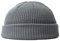 BrightGlow Wintermütze für Herren und Damen Trawler Beanie Watch Hat Roll-up Edge Skullcap Kurze Fischermütze mit Strickbündchen Beanie-Mütze Warm Skimütze Acryl-Strickmütze Hellgrau Erwachsene