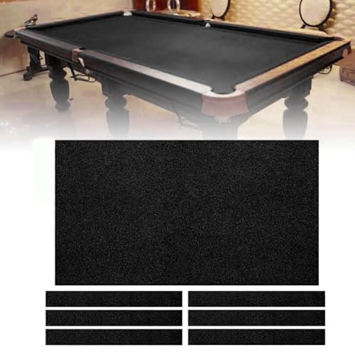 Billiards Cloth Billardtisch Bespannung 7ft 8ft 9ft Filz Billardkugel Schutzhülle Antistatisches Billardtuch Kein Pilling Leicht Zu Reinigendes Billard Zubehör Pooltisch Tuch Reparaturset(Stil 1,7FT)