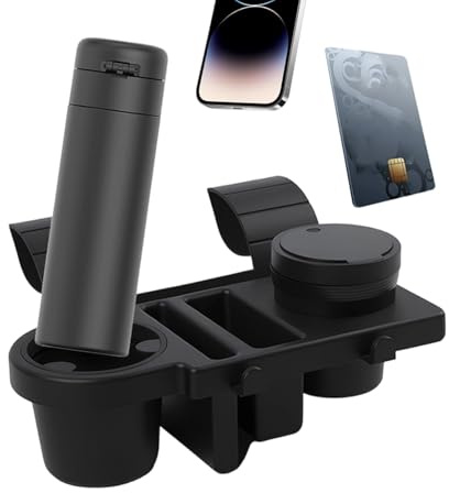 Car Cup Holder,Non-Slip Multipurpose Window Storage Tray - Car Door Organizer - for Interior Back Front Truck Mobile Phones Vehicle Boat