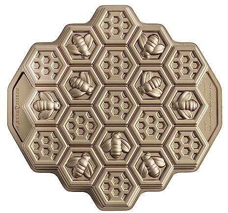 Nordic Ware Honeycomb Pull - Apart Pan, 10-Cup, Toffee