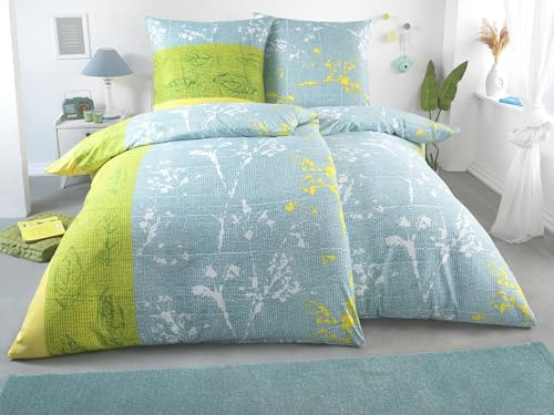 DreamHome 4 teilige Bettwäsche Mikrofaser AllSeason Bettbezug für Bettdecke, Steppdecken 135x200 und Kissen 80x80 Große Auswahl an Farben, Kissenbezug, Design - Motiv:Design 18