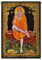 Krishna Tapisserie, einzigartige Laxmi-Arbeit, Shiva Radha, handgefertigt, Gott, Baumwolle, Buddha, Pailletten, Wandbehang, Widder, ethnisches indisches Poster (Sai Baba)