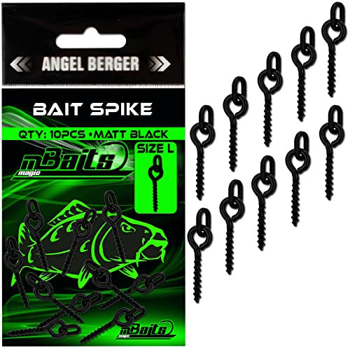 Angel-Berger Magic Baits Bait Spike Bait Screw Boilie Schraube mit Ring Boiliebefestigung Carp Swivels