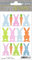 HERMA 1776 Aufkleber Osterhasen Bunt klein, 14 Stück, Ostern Sticker mit Ostermotiven, Happy Easter Etiketten für Ostergeschenke Osterdeko Scrapbooking Dekoration Geschenk Briefe DIY Basteln