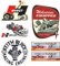 cut-it folientechnik & design MG633 / 6X Aufkleber Breite je ca. 6,5cm USA Racing Rennsport Drag Strip V8 Oldtimer Hot Rod Vintage Shifter