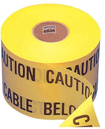 Newlec NLUGTAPEN Underground Warning Tape 'Caution Electric Cable Below' Yellow - 365 metre roll