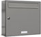 AL Briefkastensysteme 1er Briefkastenanlage Aluminiumgrau RAL 9007, Premium Briefkasten DIN A4, 1 Fach Postkasten modern Aufputz