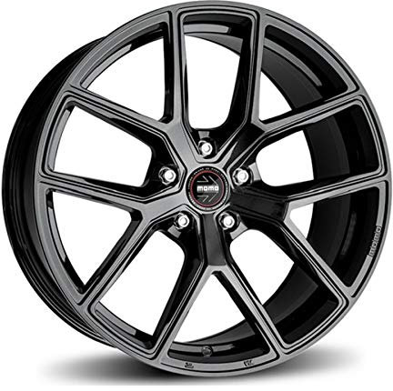 MOMO RF-01 LEICHTMETALLRADER STARDUST GLOSSY BLACK 8.5X20 ET 35