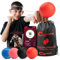 Champs MMA Boxing Reflex Balls Set of 4-Boxing Ball Gear of with Varying Weights with Adjustable Headband and 4 Spare Strings to Improve Speed and Hand-Eye Coordination for Men, Kids Boxing Equipment