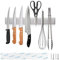Ninonly Magnetic Knife Holder 30cm(12inch) Magnetic Knife Strip Self Adhesive Kitchen Utensil Organizer Knives Storage Magnetic Knife Rack Self Adhesive Secure & Easy Storage Kitchen Knives Rack