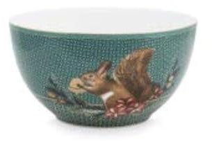 Pip Studio Winter Wonderland Squirrel Green Bowl 15cm