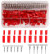 YIXISI JST SYP 2 Broches Rouge Femelle Mâle Logement du Boîtier,Mâle Femelle Crimp Terminal Connector Set,Femelle Et Mâle Boîtier De Prise Rouge Kit De Connecteur De Terminal À Sertir(420pcs)
