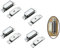 SISI UK® Cupboard Magnets 4 Pack, 6KG Pull Strong Magnetic Door Cupboard Catch Chrome Finish, Heavy Duty Cabinet Door Magnets with Screws for Bathroom Kitchen Cupboard Closure Closet Door Closer