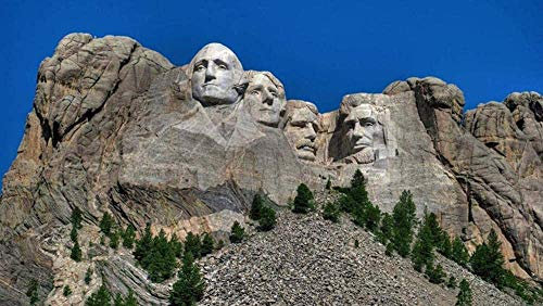 Yingxin34 2000 Stück Papier Puzzles Adult Puzzle Papier Puzzle - Mount Rushmore - Kinder Kunst Freizeitspiel Spaß Spielzeug Geschenk Geeignet für Freunde der Familie 70 x 100 cm