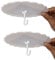 Super Glue Dome Ganci da soffitto – Zanzariere e ganci per baldacchino (17,8 cm, 2 set) – Facile da installare, senza chiodi
