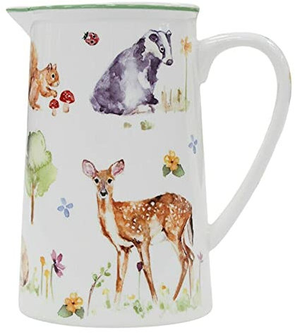 Leonardo Collection Fine China 600ml Jug Woodland Wildlife Tea Milk Coffee Jug