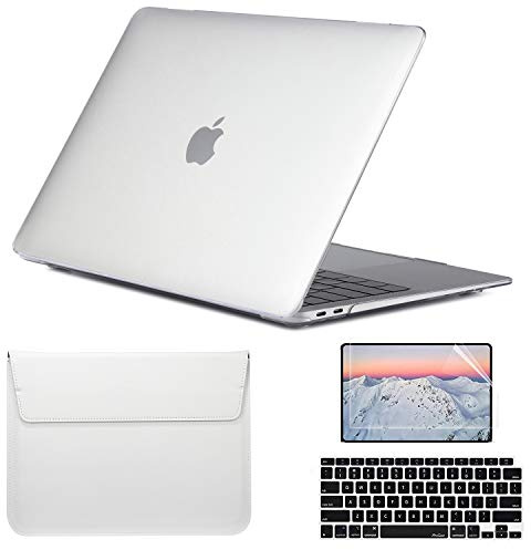 SsHhUu Custodia per 4 in 1 MacBook Pro 13 Pollici A1278, Plastica Cover con Tastiera Cover & Proteggi Schermo & Borsa per MacBook Pro 13 (Old Version con CD-ROM, 2012/2011/2010/2009/2008) Transparent