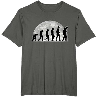 Saxofón Evolución Luna Jazz Evolution Saxofonista Camiseta